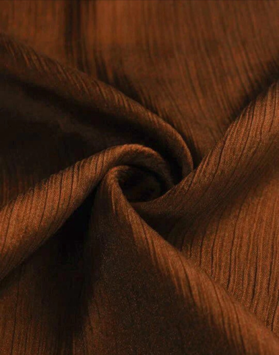 BROWN-SATIN SILK HIJAB